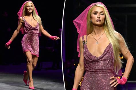 Paris Hilton hits the runway for Versace 